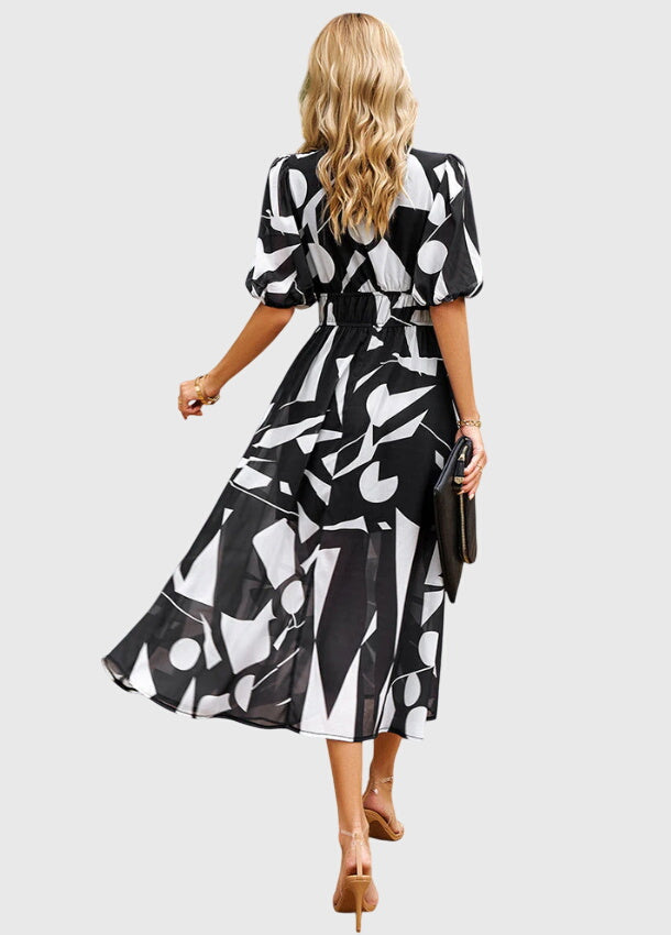 Merlin™ | Flattering Floral Midi Robe