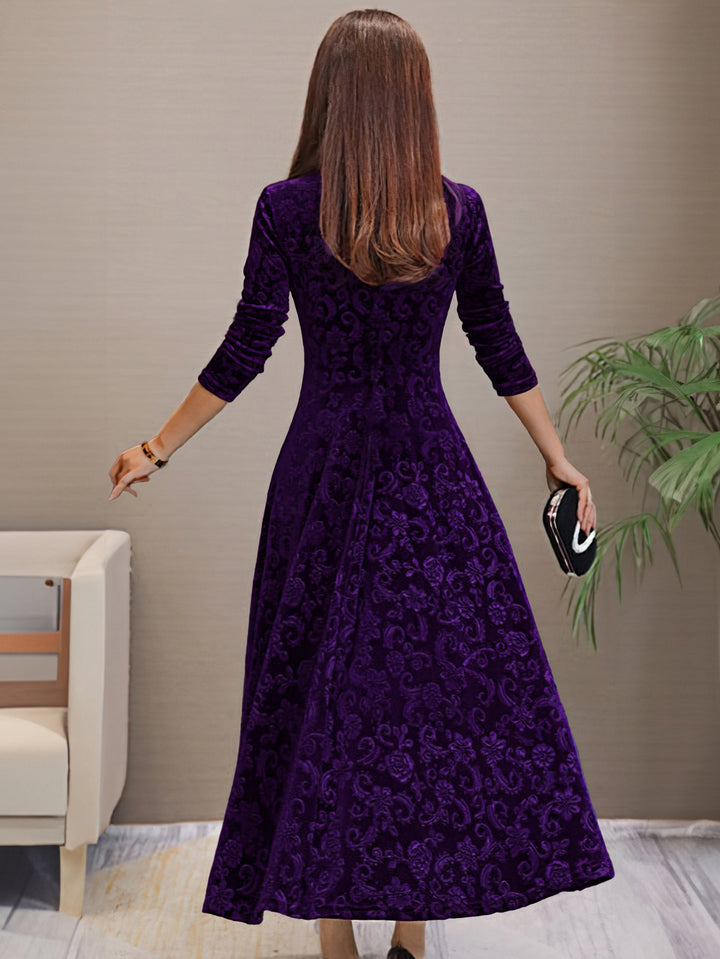 Nancy | Robe Élégance Velours des Fêtes