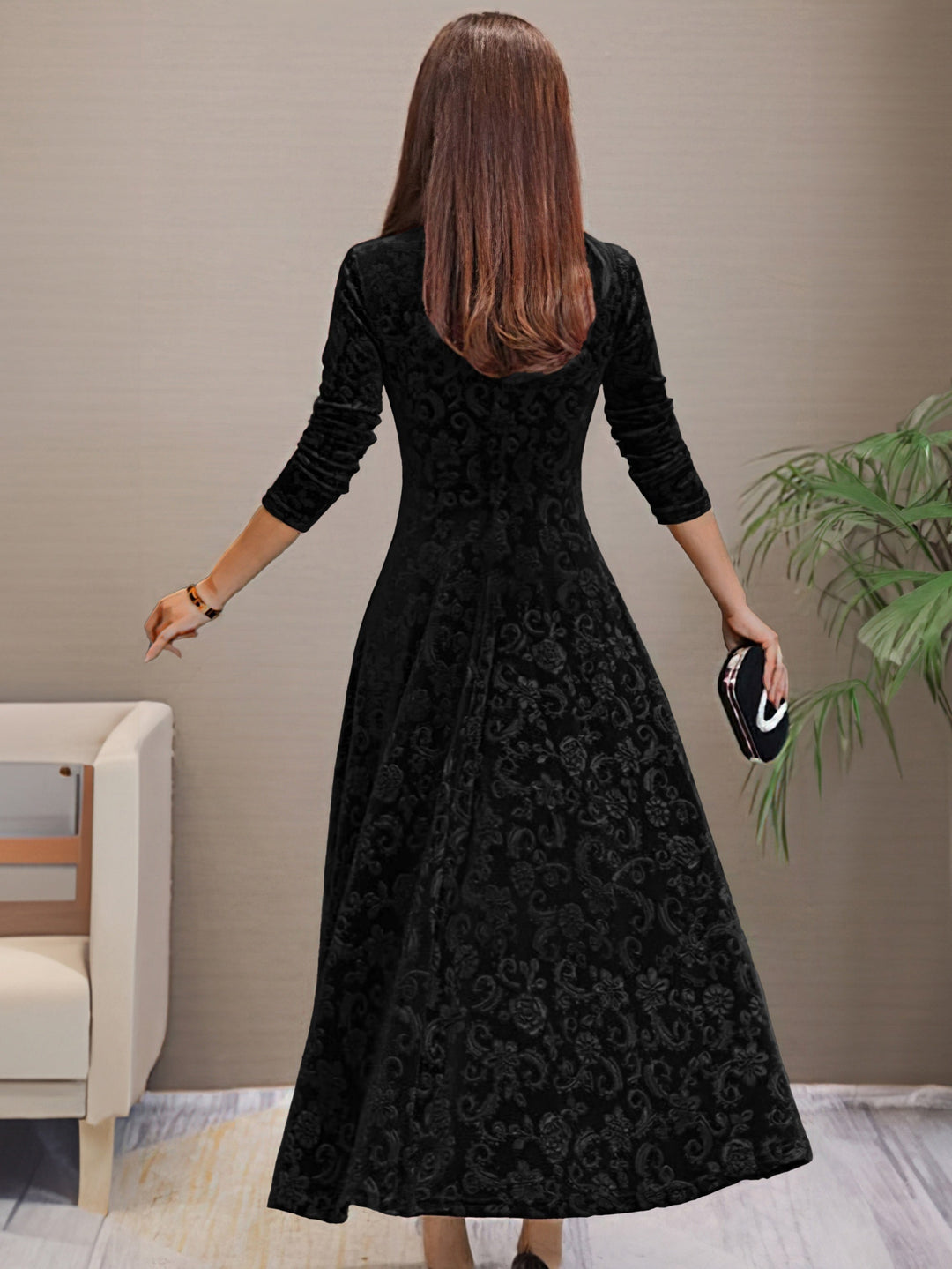 Nancy | Robe Élégance Velours des Fêtes