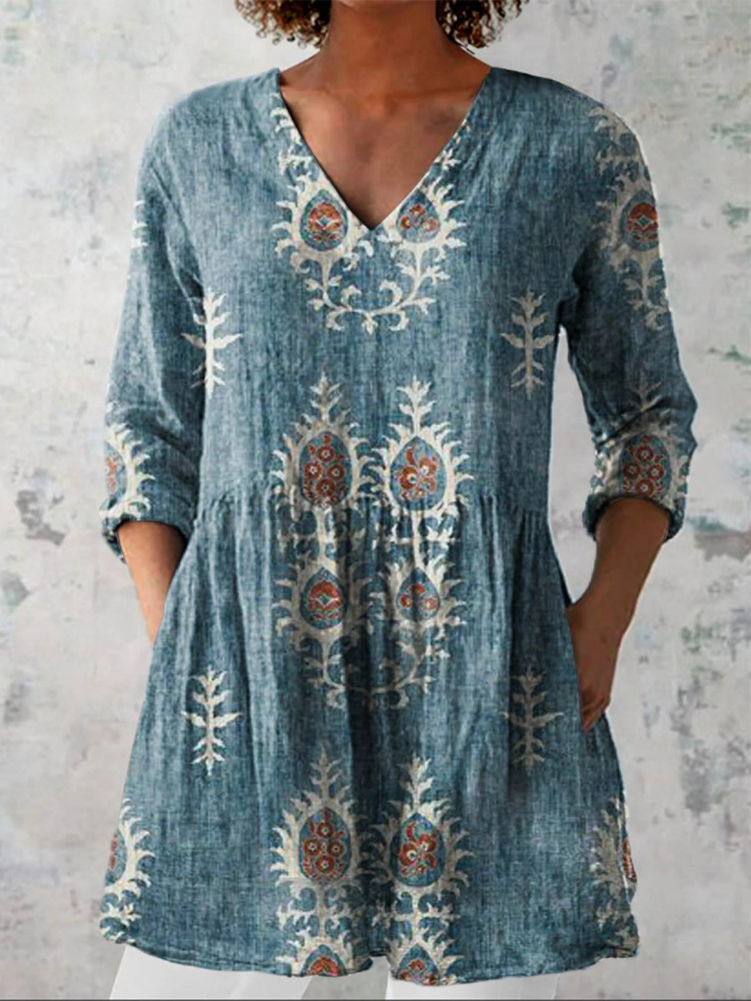 Maeve | Chemise Longue à Col en V