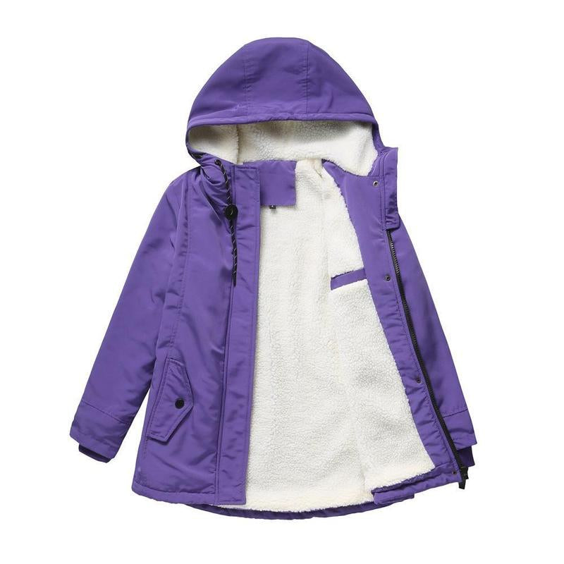 AMINA™ - Manteau d'hiver isolé avec capuche et doublure matelassée pour une chaleur ultime