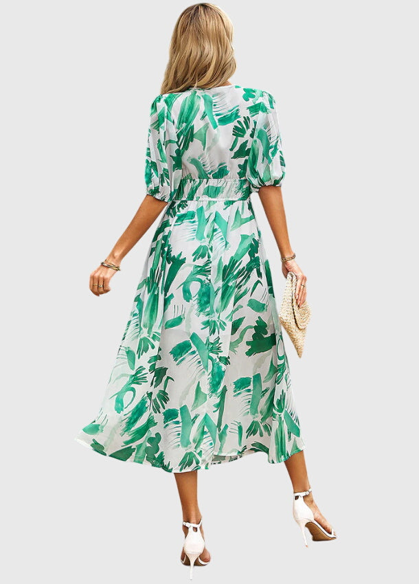 Merlin™ | Flattering Floral Midi Robe