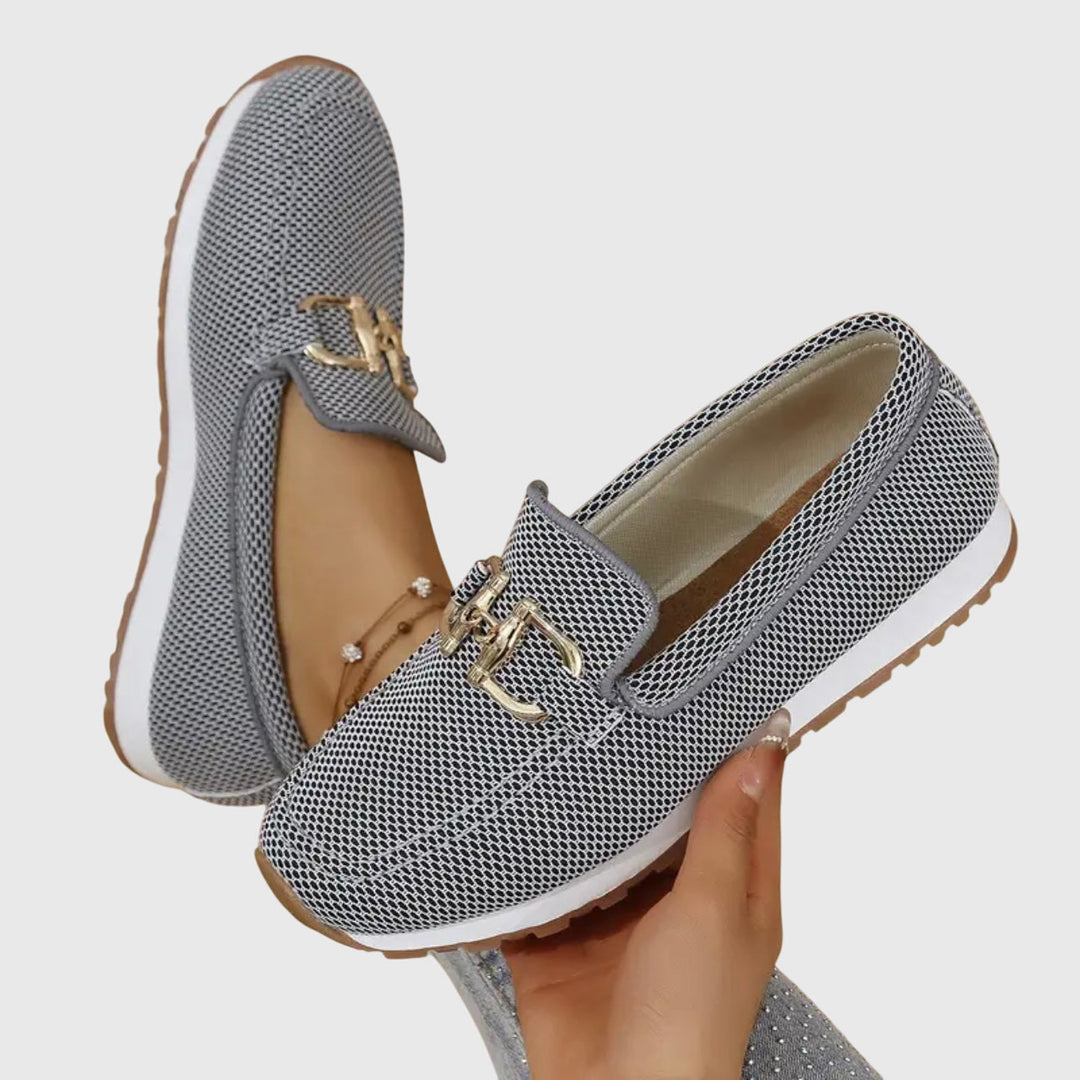 NILA Orthopedic Loafers with Basket Weave Design