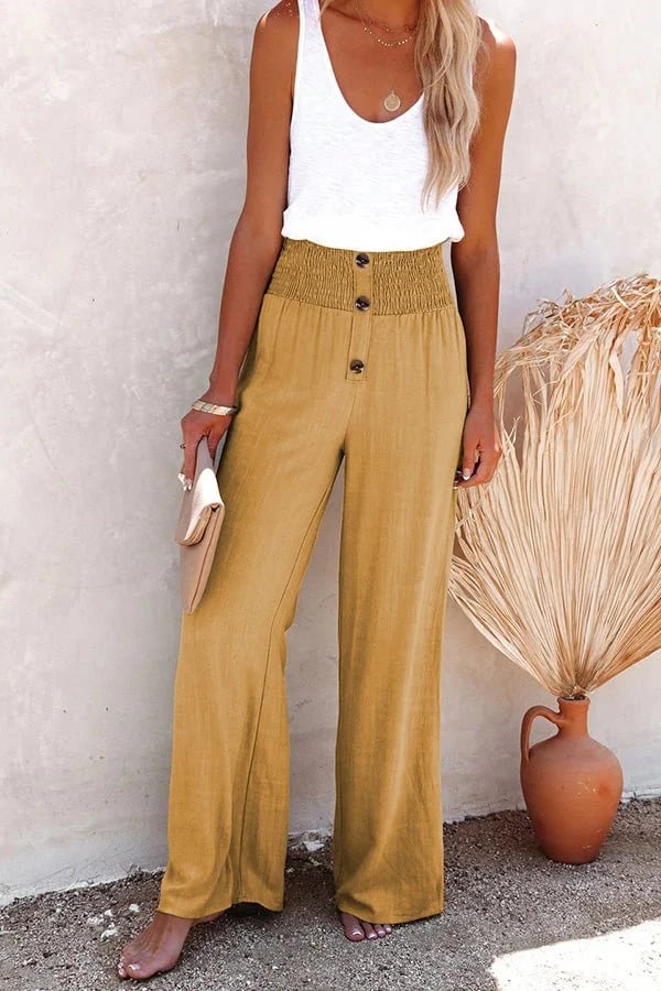 Briar – Pantalon Taille Haute Coupe Décontractée