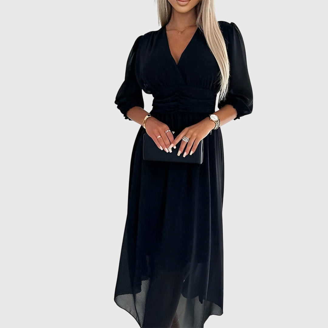 Chloe™ | Légère Robe en Chiffon de Soie