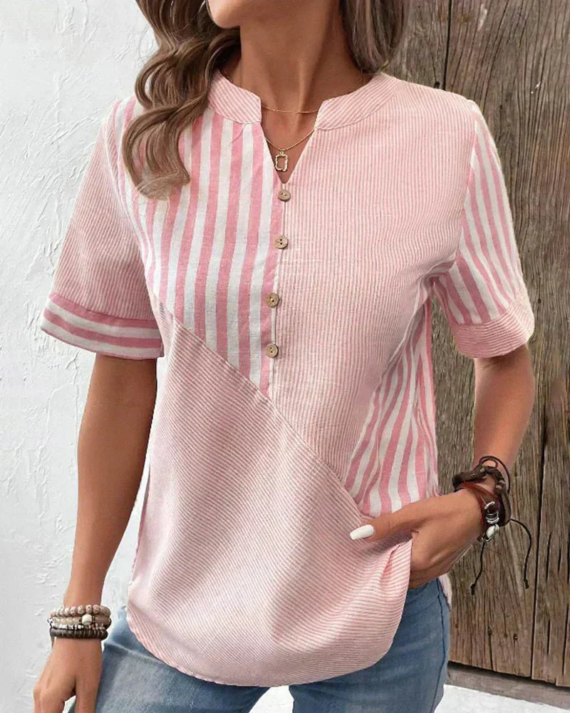 Lila | Douce Blouse Rayéee