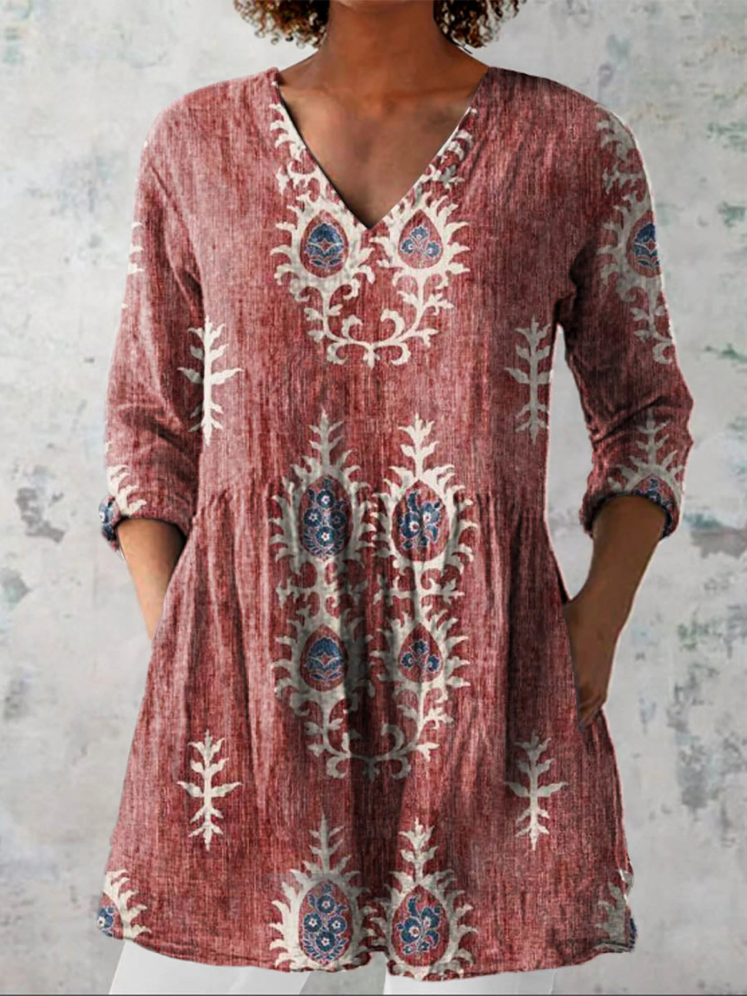 Maeve | Chemise Longue à Col en V