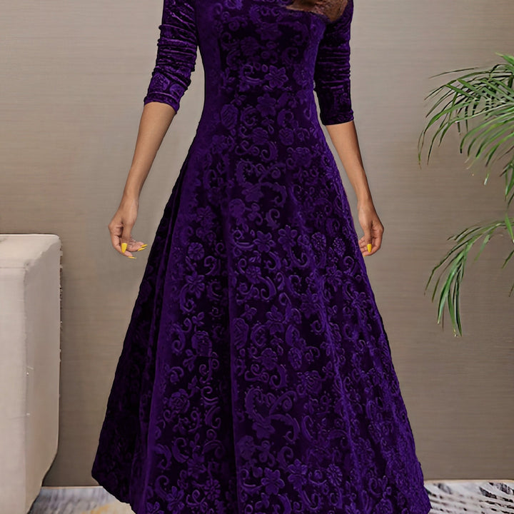 Nancy | Robe Élégance Velours des Fêtes