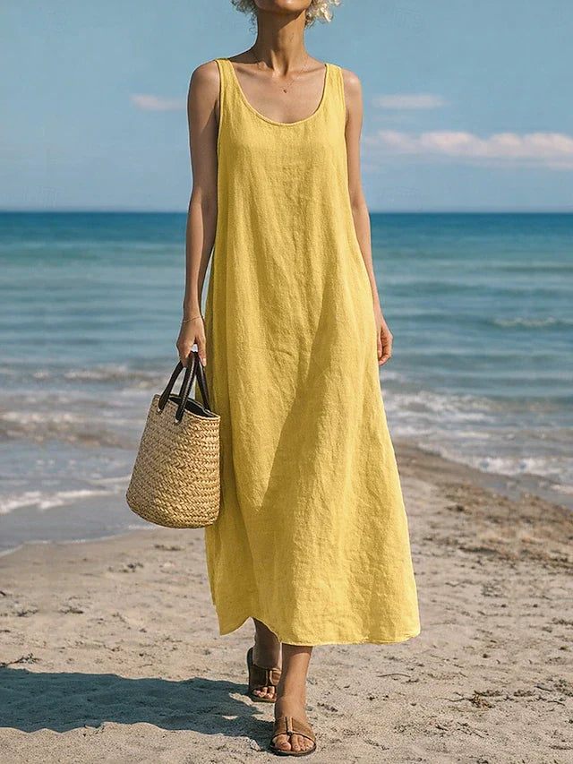 Agnes | Sans Manches Midi Robe