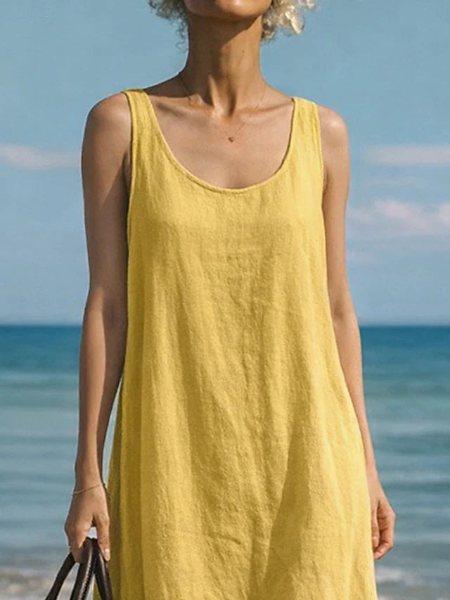 Agnes | Sans Manches Midi Robe