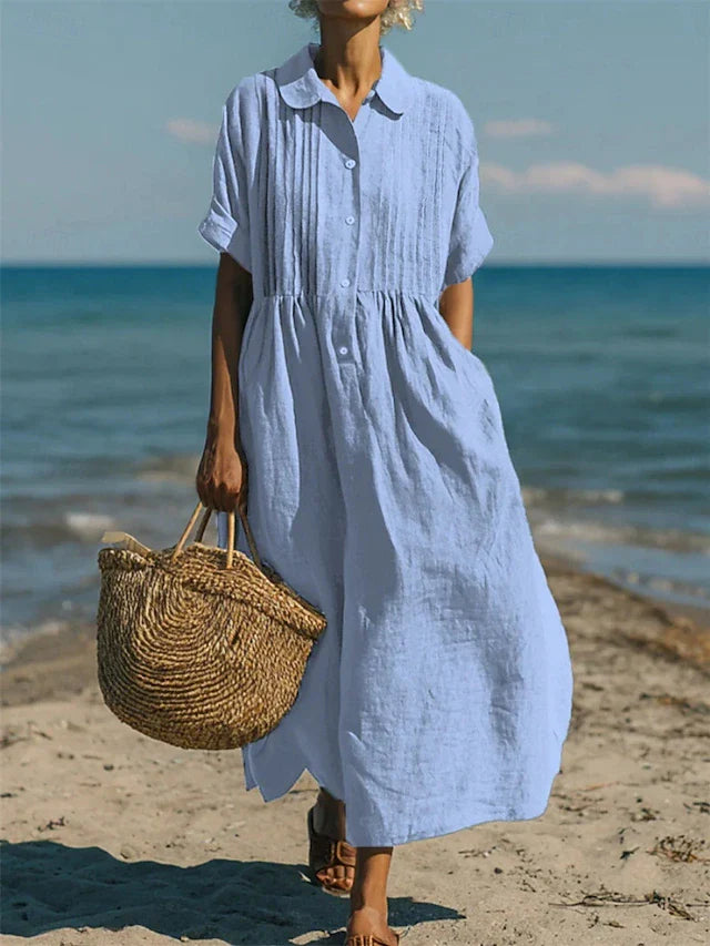 Alice | Chemise-Robe Boutonnée en Coton