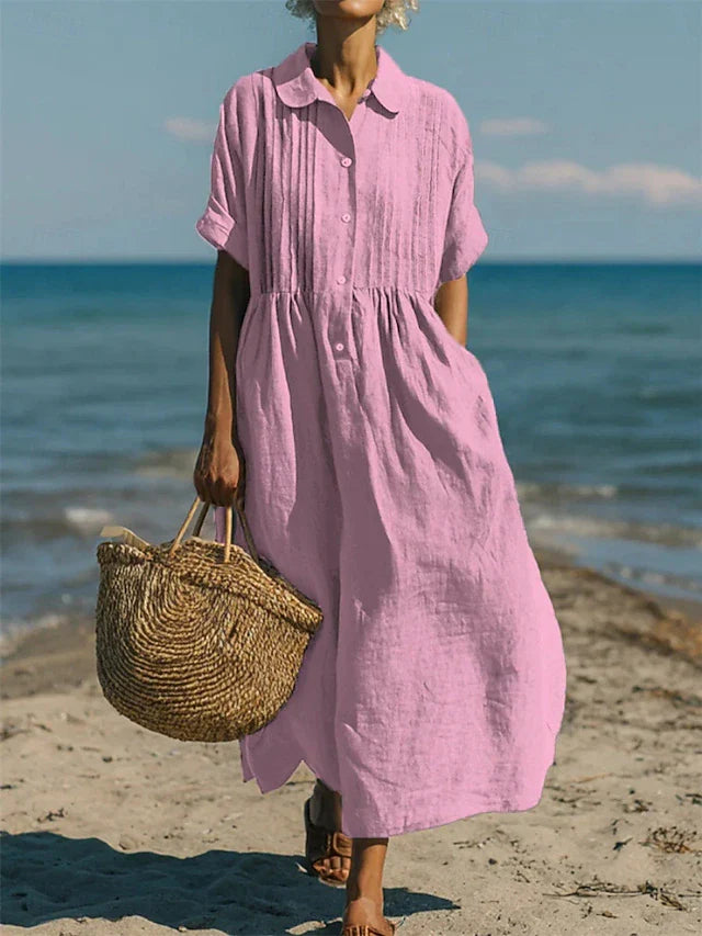 Alice | Chemise-Robe Boutonnée en Coton