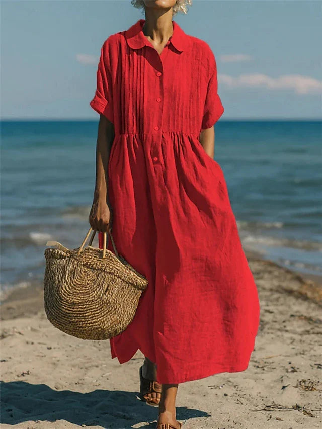 Alice | Chemise-Robe Boutonnée en Coton