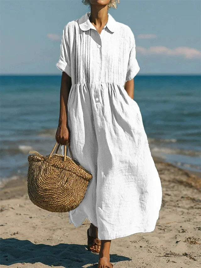 Alice | Chemise-Robe Boutonnée en Coton