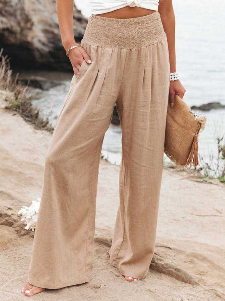 Thaloria – Pantalon large en lin