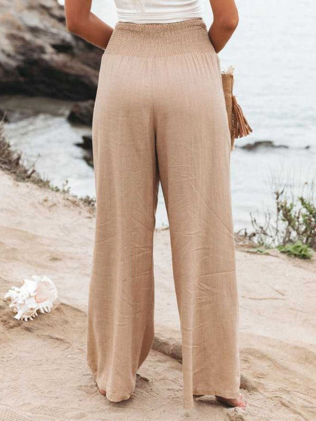 Thaloria – Pantalon large en lin