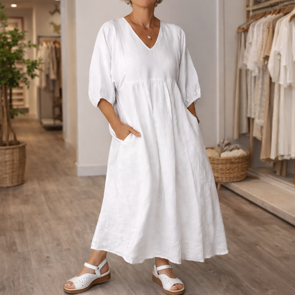 LILLIAN | MAXI ÉLÉGANT À ENCOLURE EN V