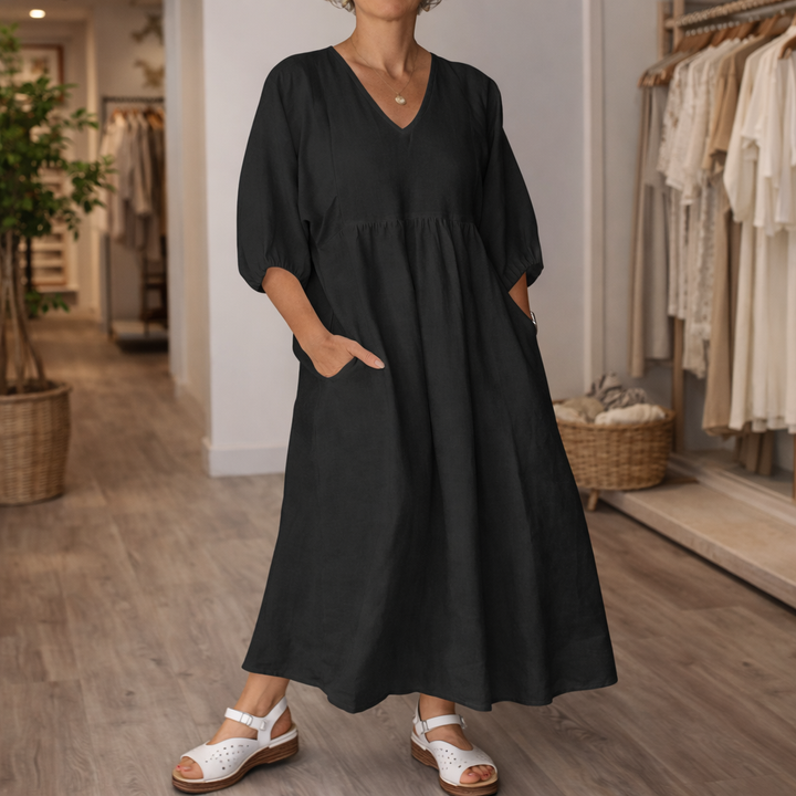 LILLIAN | MAXI ÉLÉGANT À ENCOLURE EN V