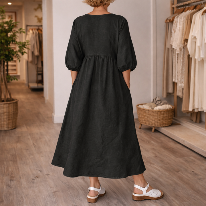 LILLIAN | MAXI ÉLÉGANT À ENCOLURE EN V
