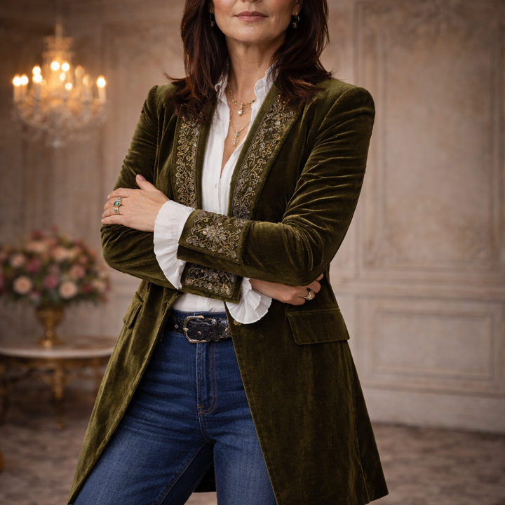 Nuria™ | Veste en Velours Élégante