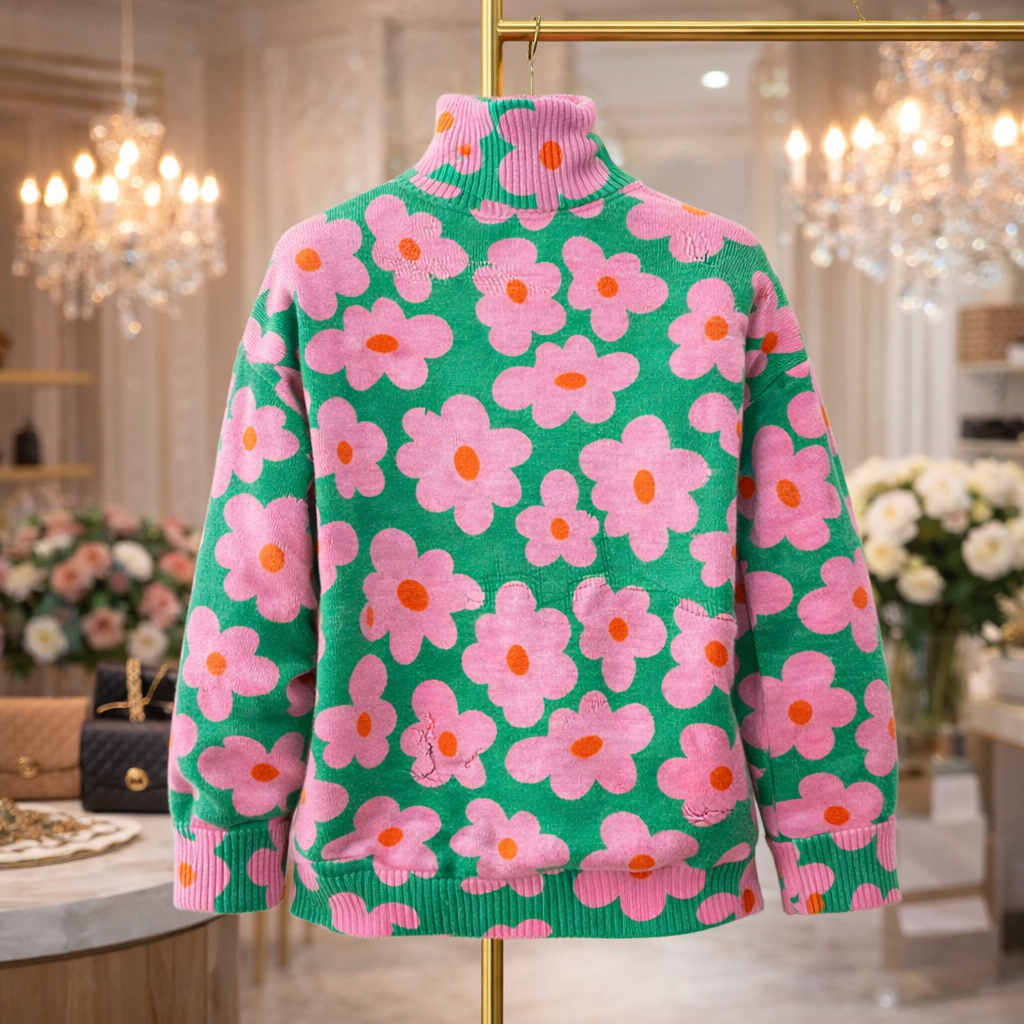 Aspen | Pull en maille florale