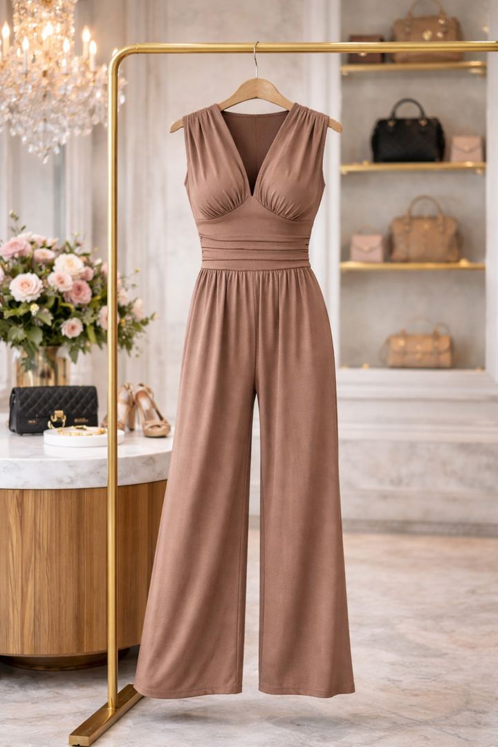 CHARITÉ – Combinaison sans manches à jambes larges Chic