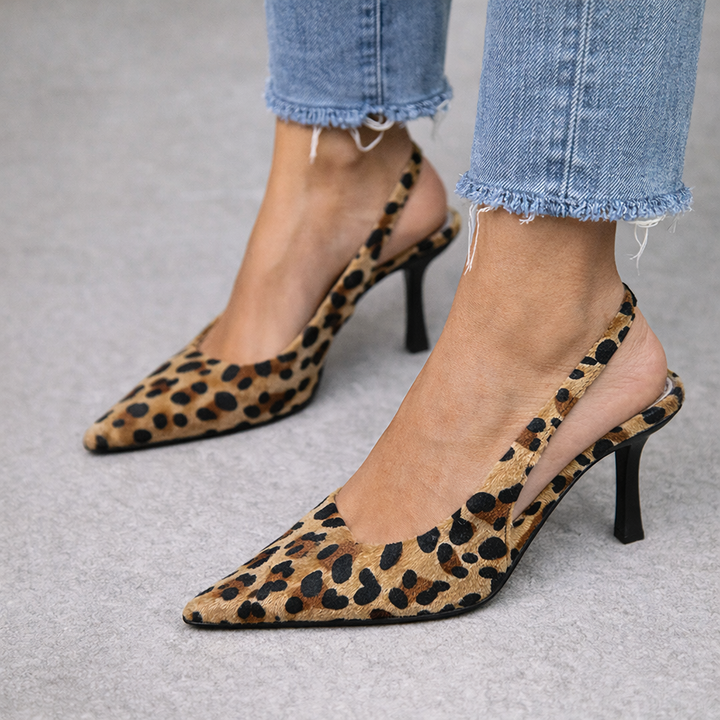 Maria | Talons aiguilles à imprimé léopard