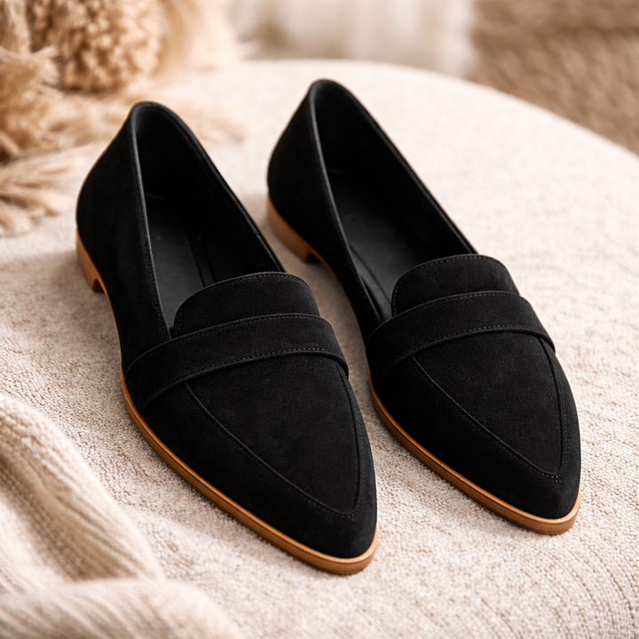 Helen | Chaussons en daim orthopédique doux