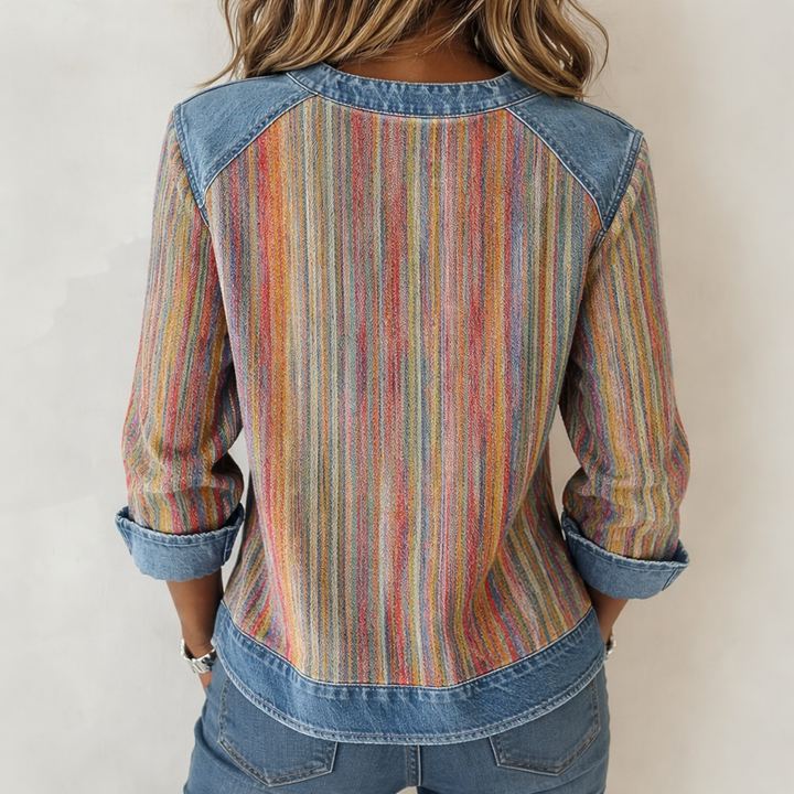Blouse À Rayures Colorées