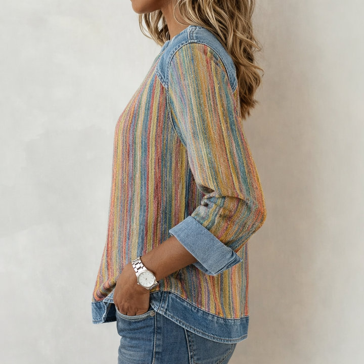 Blouse À Rayures Colorées
