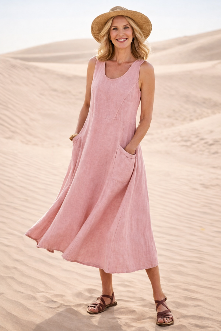 Luna | Confortable Midi A-Line Robe