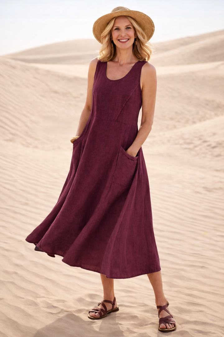 Luna | Confortable Midi A-Line Robe