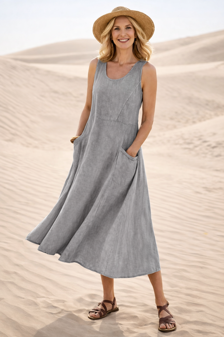 Luna | Confortable Midi A-Line Robe