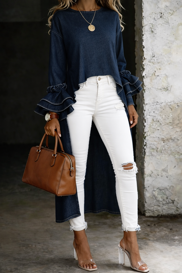 Ashley | Casual High Neck Blouse