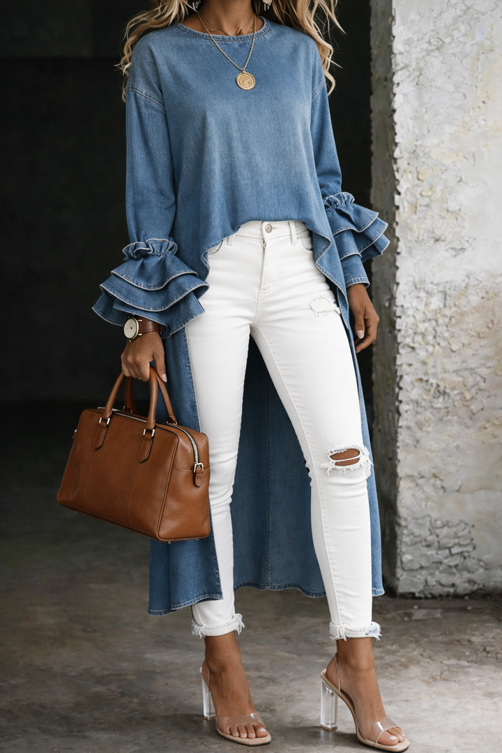 Ashley | Casual High Neck Blouse