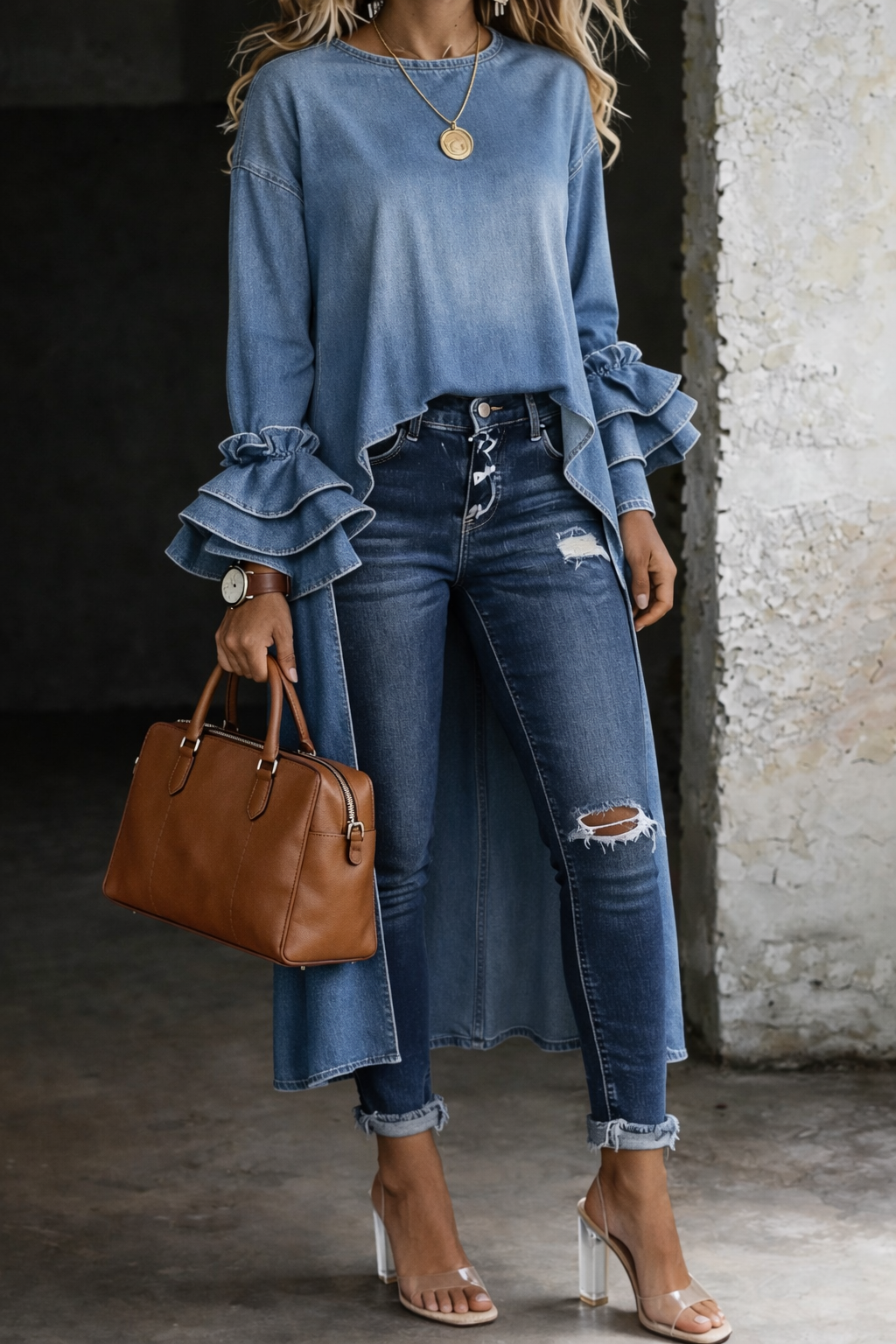 Ashleyy | Casual High Neck Blouse