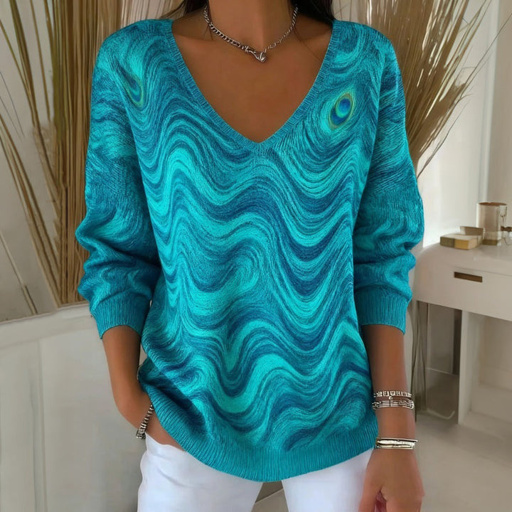 Nyella – T-shirt décontracté avec motif dégradé