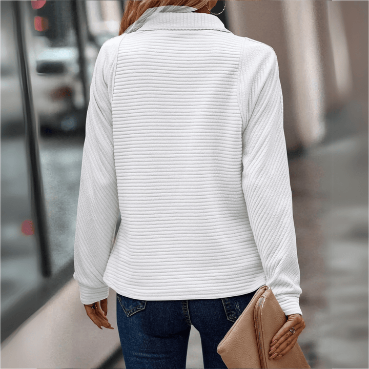 Jenica | Pull Chic à Col Zippé Demii