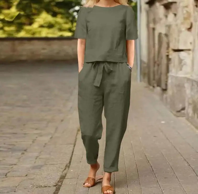 Hailey™ | Ensemble à manches courtes en deux pièces