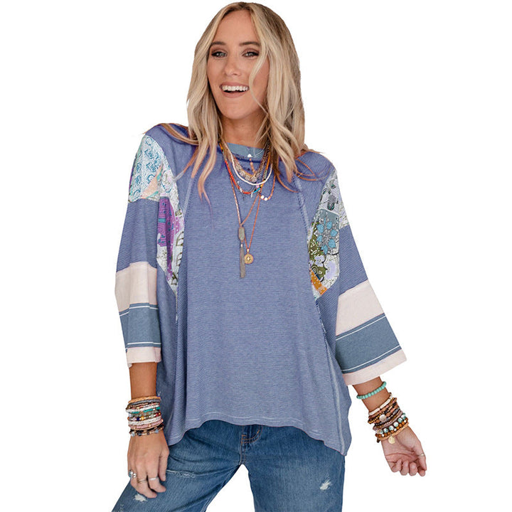 BAILEY™ – Léger Haut Batwing en Patchworkk