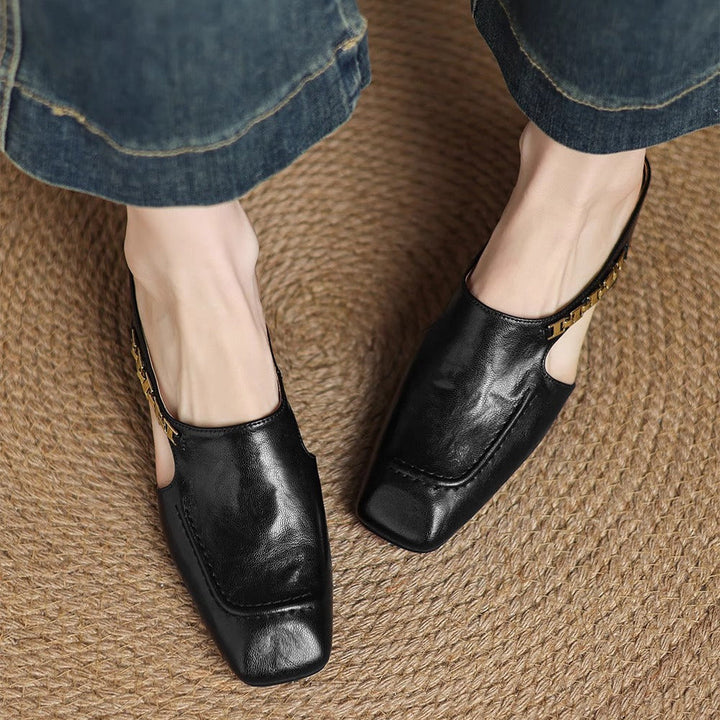 Mules en cuir Avella