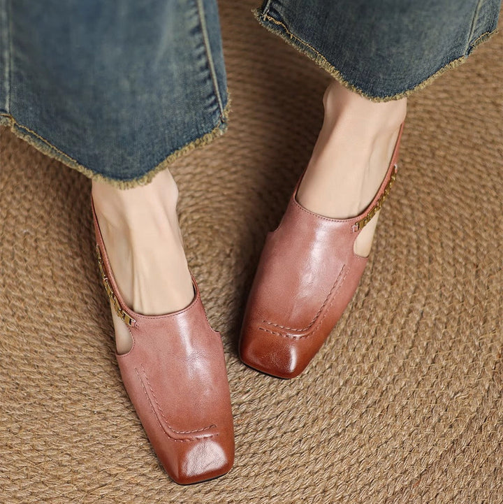Mules en cuir Avella