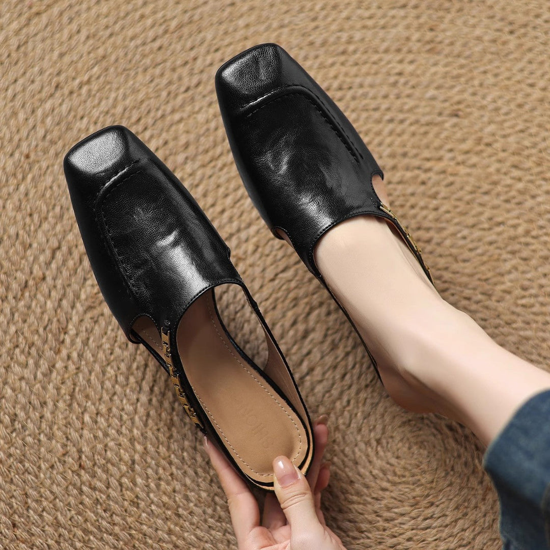 Mules en cuir Avella