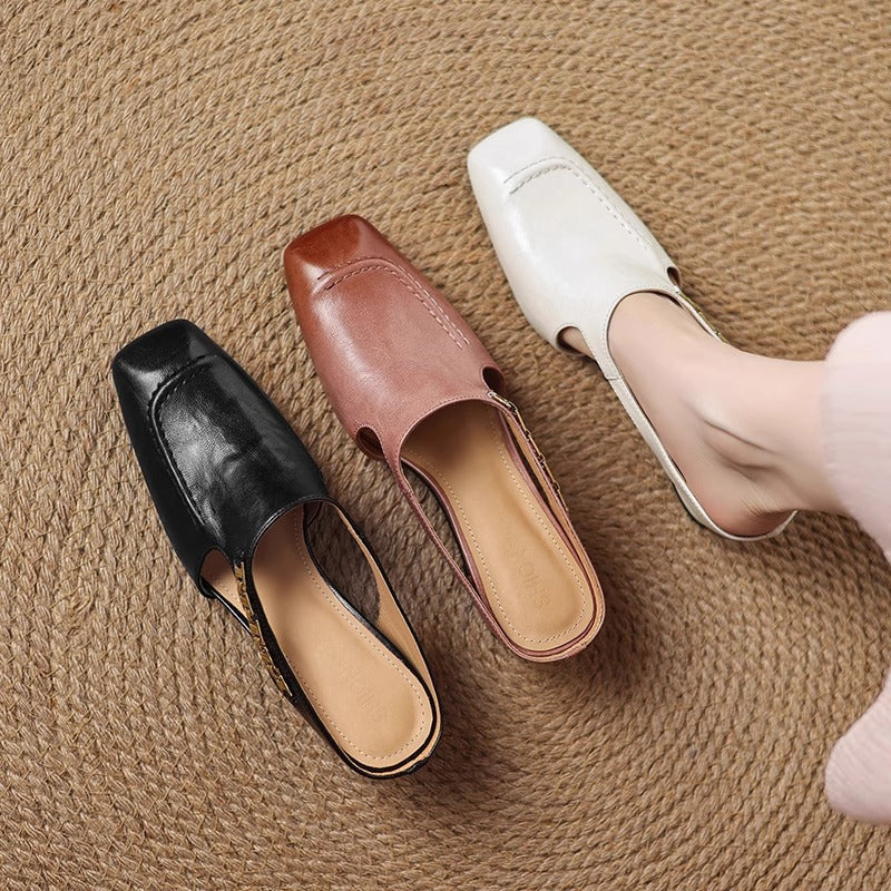 Mules en cuir Avella