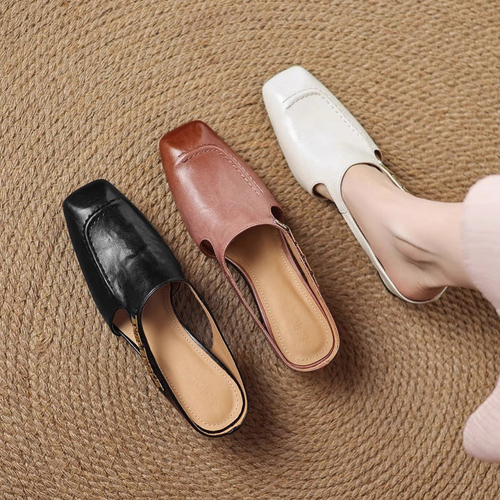 Mules en cuir Avella