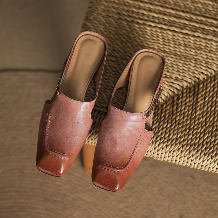 Mules en cuir Avella