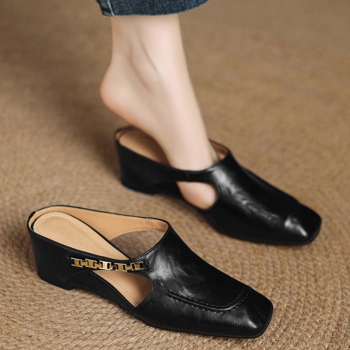 Mules en cuir Avella