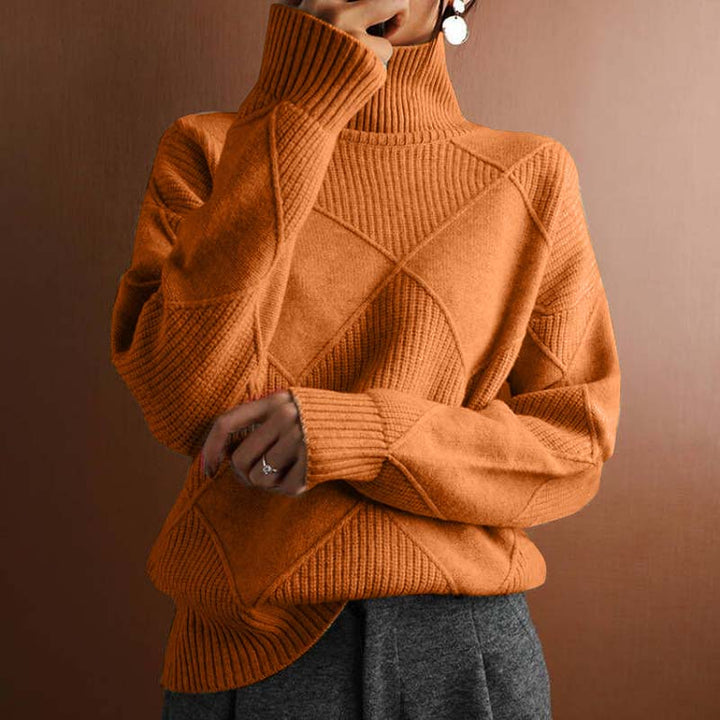Averly | Pull Texturé à Col Roulé