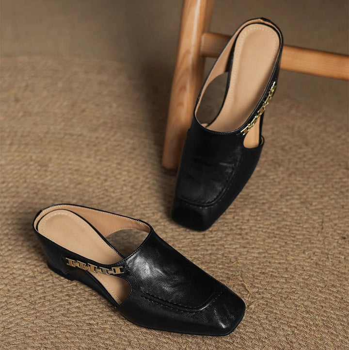 Mules en cuir Avella