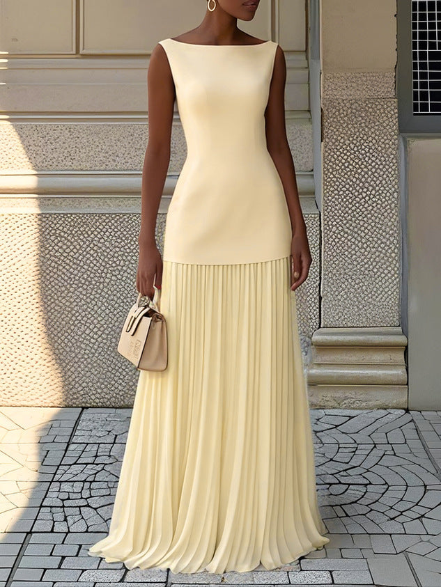 Serena | Plissé Maxi Dress